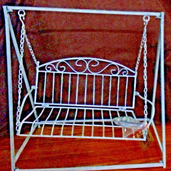 VTG Metal Doll Swing By HANNA'S Handiwork Collection gift to children/Home Decor - Picture 7 of 13